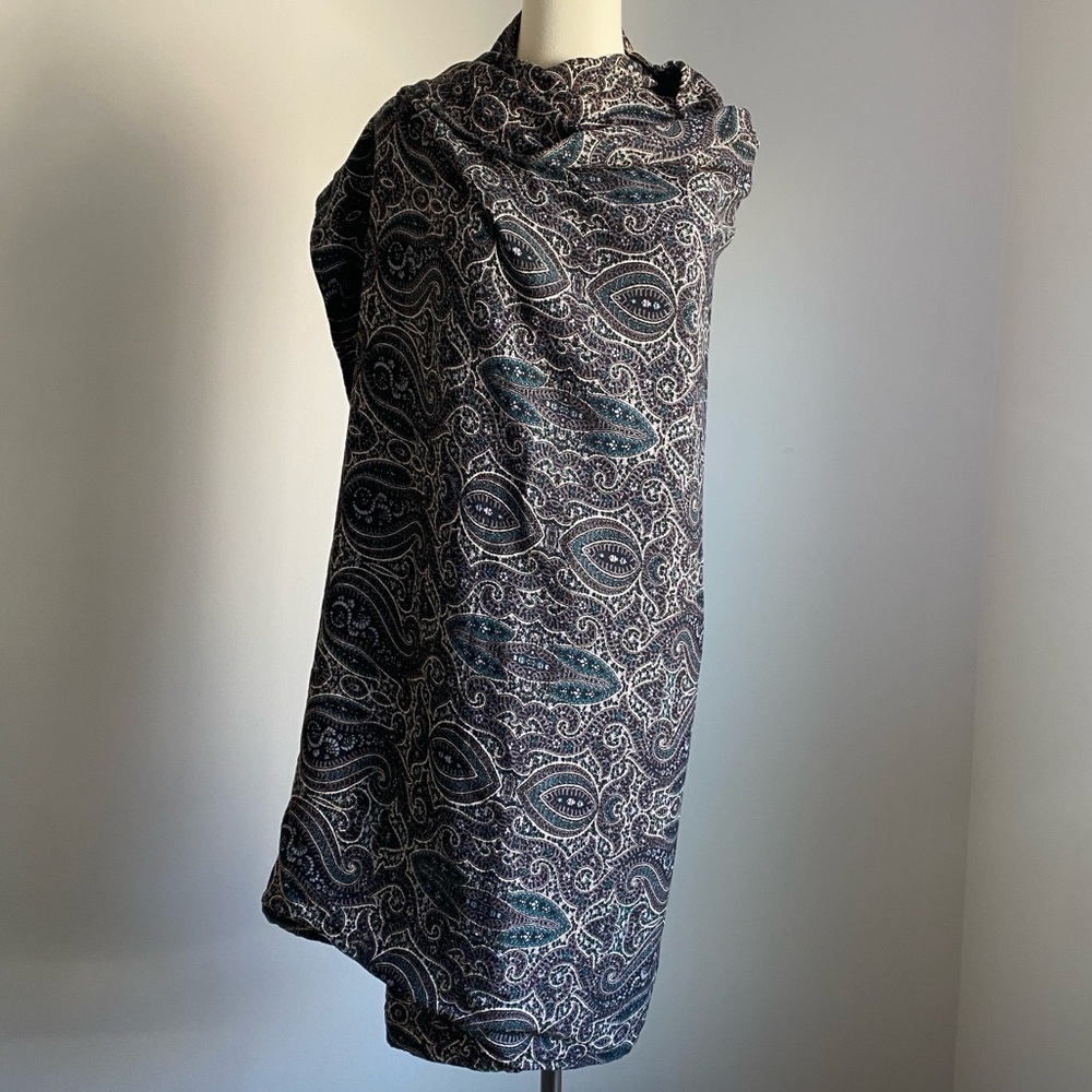 NWT Ella Moss Paisley Wrap Scarf Shawl Large Double-Sided - Picture 2 of 7
